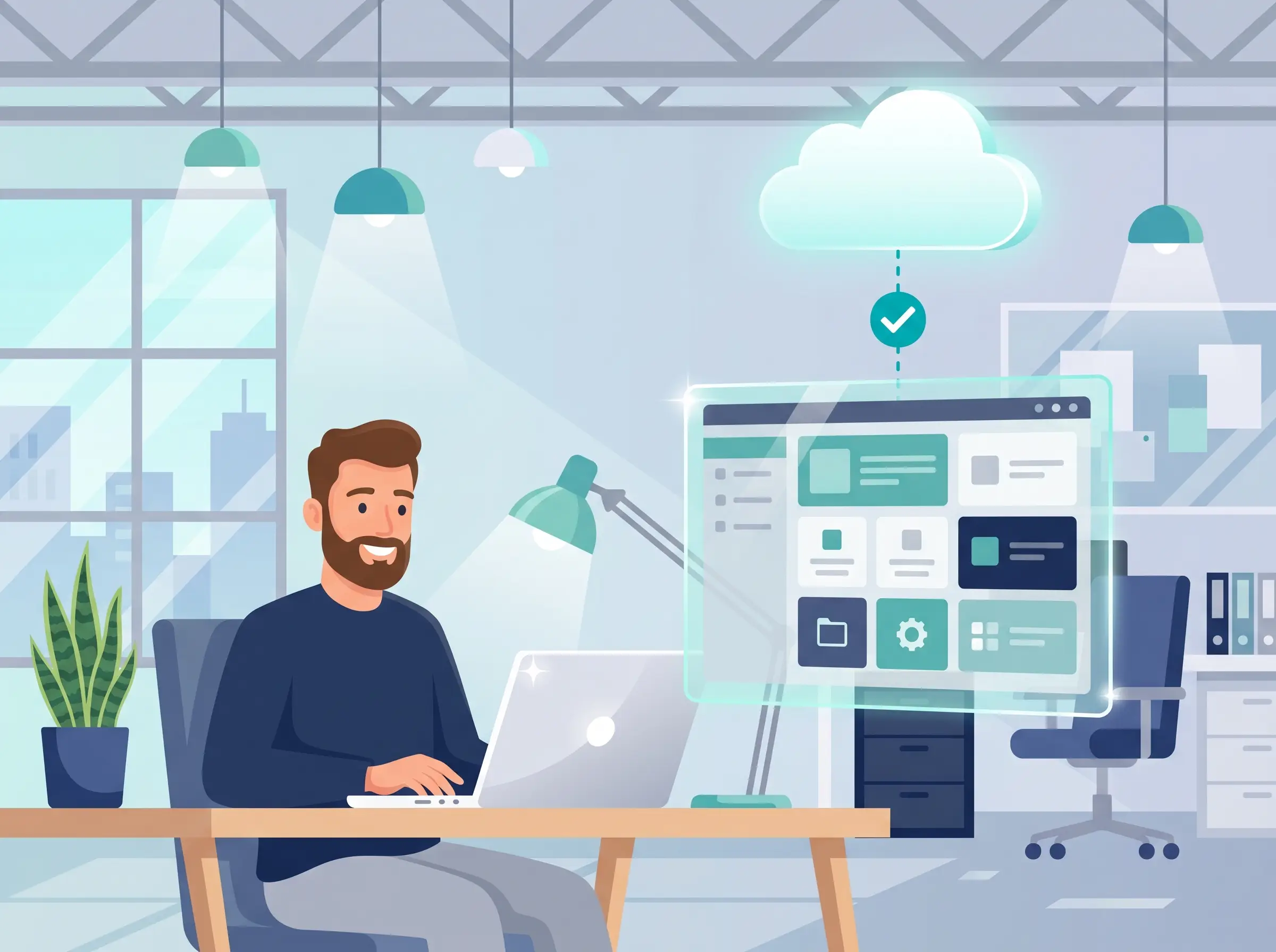 SAP S/4HANA Übungssystem in der Cloud – Team übt gemeinsam am Bildschirm im Training