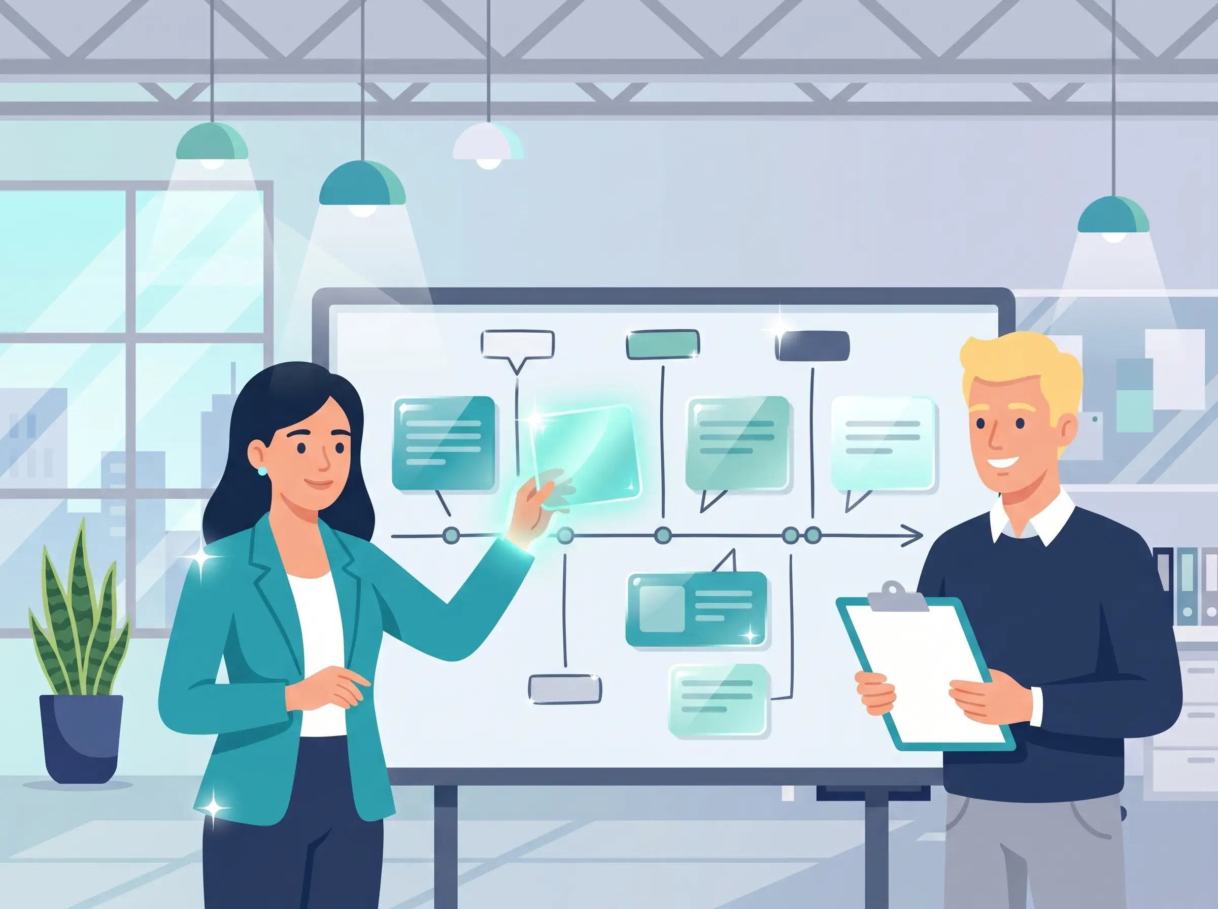 Individuelles SAP-Schulungskonzept – Trainingsplanung nach Projektstand am Whiteboard